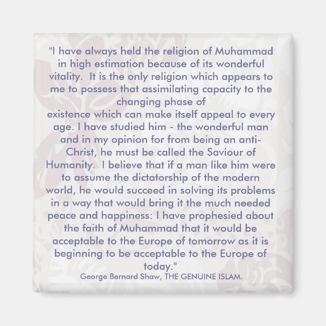 George Bernard Shaw Quotes Kühlschrankmagnet Magnet (Vorne)