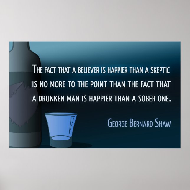 George Bernard Shaw | Sobriety Poster (Vorne)