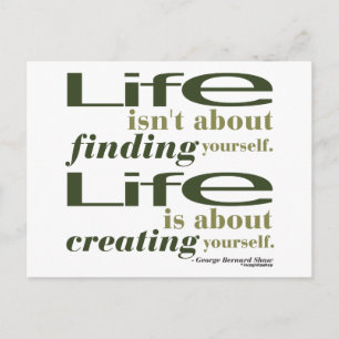 George Bernard Shaw Zitat Postkarte