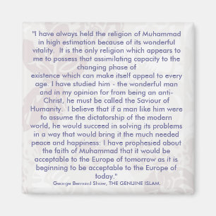 George Bernard Shaw zitiert Kühlschrankmagnet Magnet