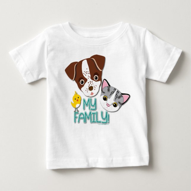 George, Bethie und Süsse Kanary: Meine Familie! Baby T-shirt (Vorderseite)