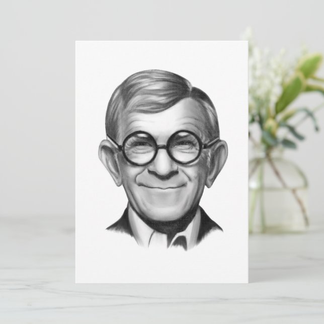 George Burns Feiertagskarte (Stehend Vorderseite)