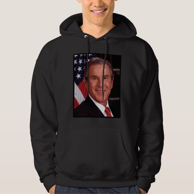 George Bush 43. US-Präsident Foto Hoodie (Vorderseite)