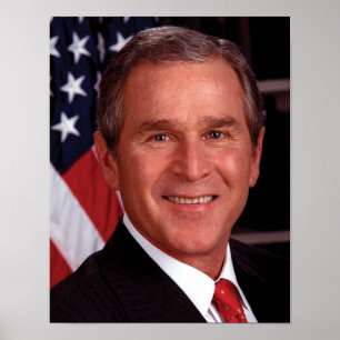 George Bush 43. US-Präsident Foto Poster
