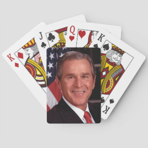 George Bush 43. US-Präsident Foto Spielkarten