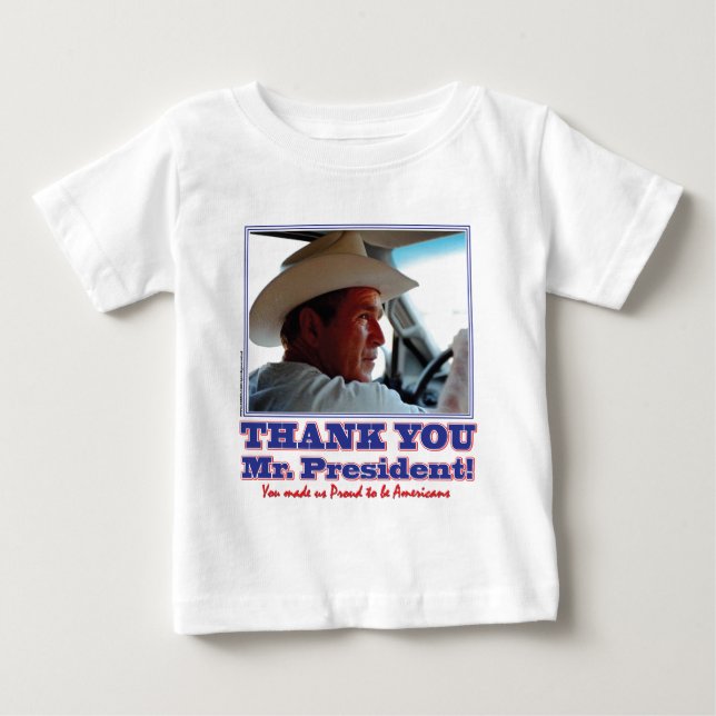 George Bush/Danke! Baby T-shirt (Vorderseite)
