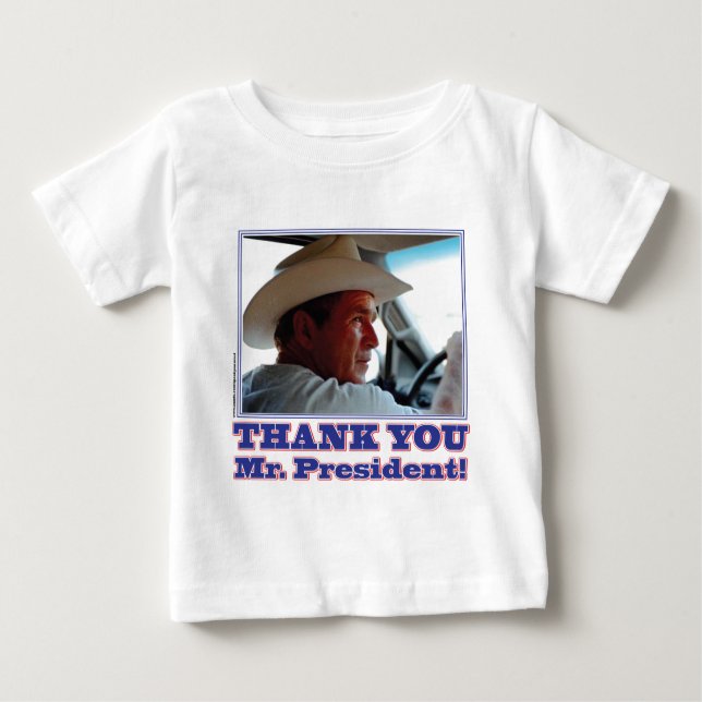 George Bush/Danke! Baby T-shirt (Vorderseite)
