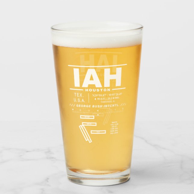 George Bush Intercontinental Airport IAH Glas (Vorne (Gefüllt))