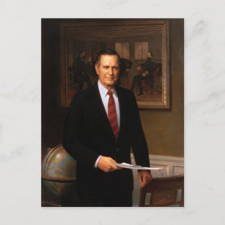 George Bush Postkarte