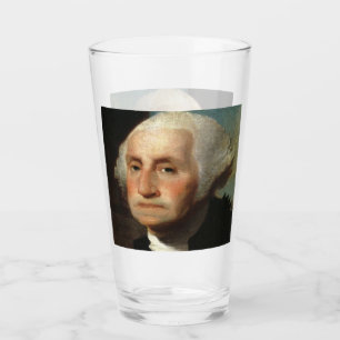 George Bush Präsident der USA Glas