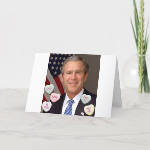 George Bush Valentinstag Feiertagskarte