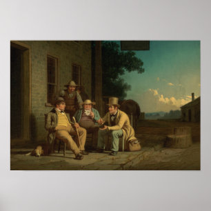 George Caleb Bingham - Bewerbung um eine Abstimmun Poster