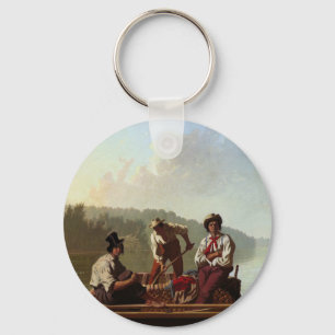 George Caleb Bingham Boatmen auf dem Missouri Schlüsselanhänger
