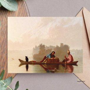 George Caleb Bingham Fur Traders Missouri Postkarte