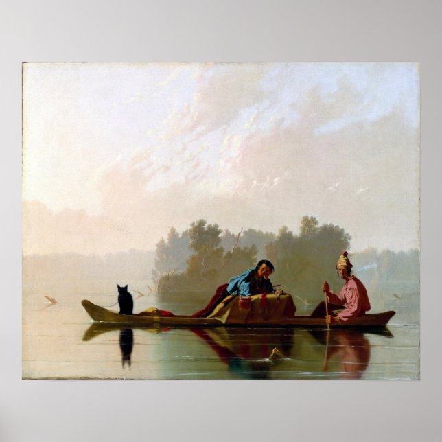 George Caleb Bingham Fur Traders Poster (Vorne)