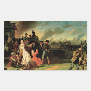 George Caleb Bingham - Order Nr. 11 Rechteckiger Aufkleber