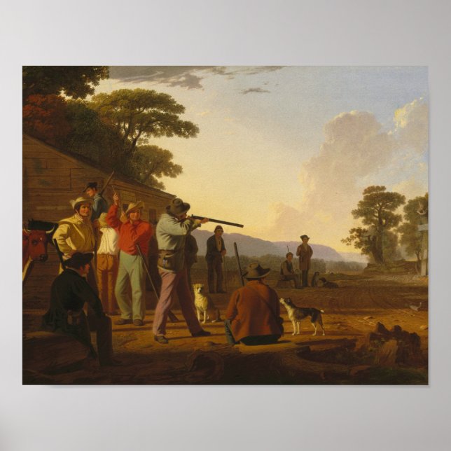 George Caleb Bingham - Shooting for Beef Poster (Vorne)