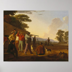 George Caleb Bingham - Shooting for the Beef Poster