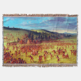 George Catlin Ballspiel der Choctaw Ball Up Decke