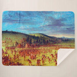 George Catlin Ballspiel der Choctaw Ball Up Sherpadecke