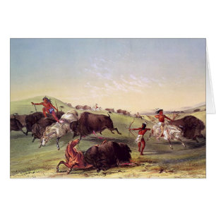 George Catlin - Büffel-Jagd
