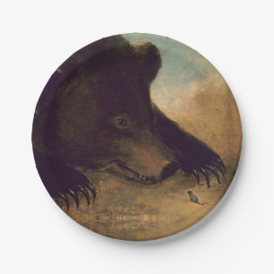 George Catlin - Grizzly Bear and Mouse Pappteller
