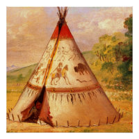 George Catlin, Indian Wigwam, American Frontier