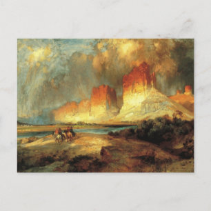 George Catlin - Klippen des Oberen Colorados Postkarte