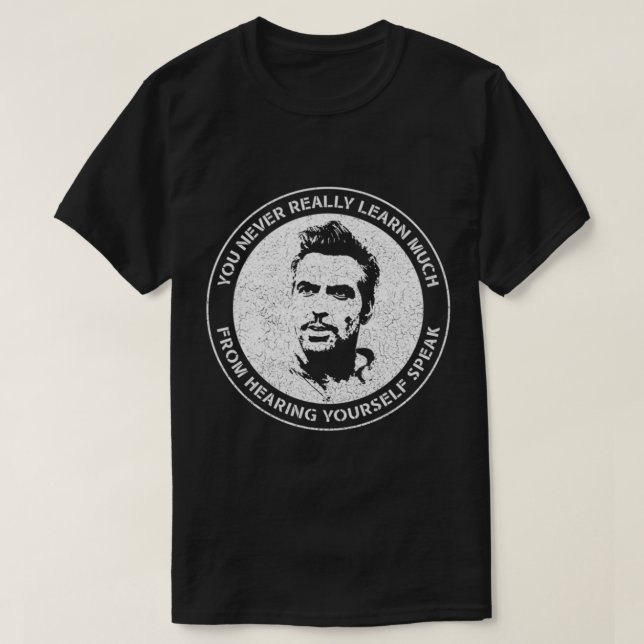 George Clooney - Man lernt nie wirklich viel von T-Shirt (Design vorne)