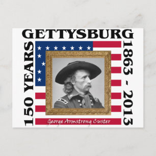 George Custer - Gettysburg zum 150. Jahrestag Postkarte