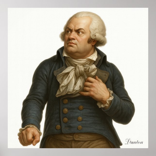 George Danton - French Revolution Print Poster (Vorne)
