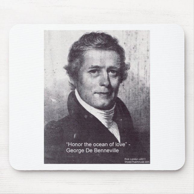 George de Benneville Ozean der Liebe Zitat Geschen Mousepad (Vorne)