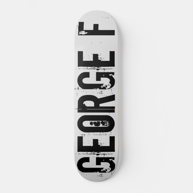 GEORGE F Skateboard (Vorderseite)