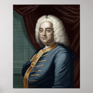 George Frederic Handel, graviert durch Thomson Poster