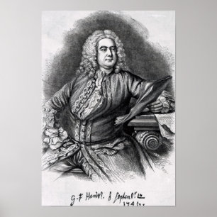 George Frederick Händel, 1749 Poster