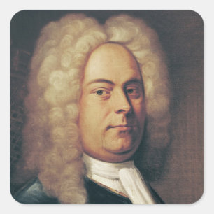 George Frederick Handel Quadratischer Aufkleber