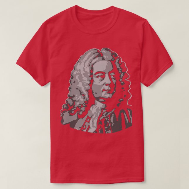 George Frideric Handel Classical Music Composer 94 T-Shirt (Design vorne)