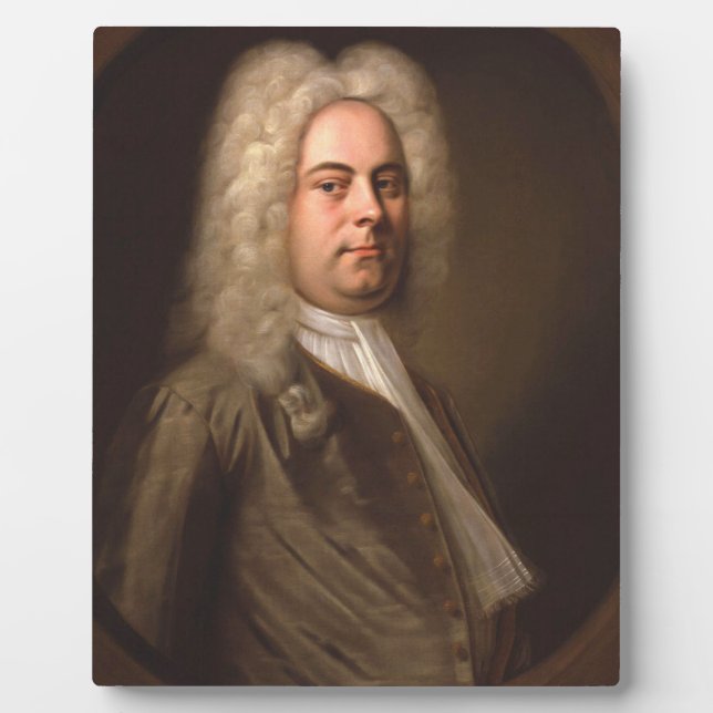 George Frideric Handel Portrait Fotoplatte (Vorderseite)