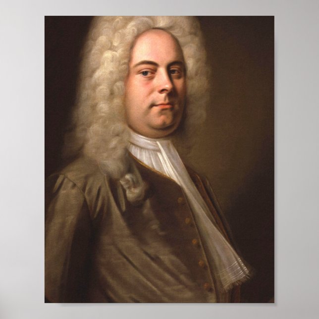 George Frideric Handel Portrait Poster (Vorne)