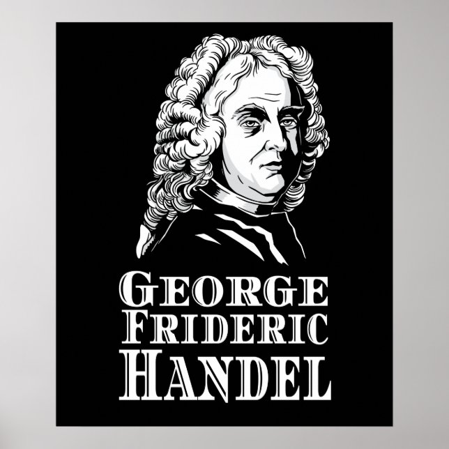 George Frideric Handel Portrait Poster (Vorne)