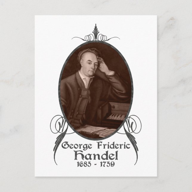 George Frideric Handel Postkarte (Vorderseite)