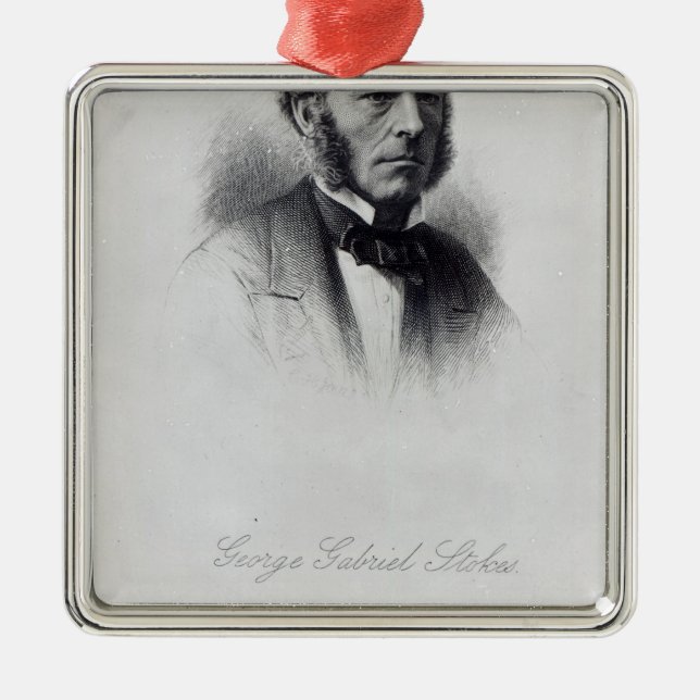 George Gabriel Stokes Silbernes Ornament (Vorne)