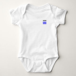 George griechischer Name mit griechischer Flagge Baby Strampler