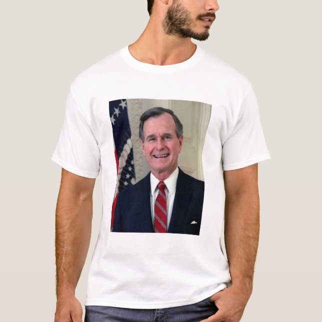 George H Bush Präsident T-Shirt (Vorderseite)