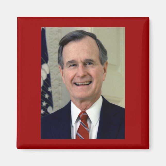 George H. W. Bush 41 Magnet (Vorne)