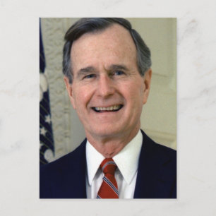George H. W. Bush 41 Postkarte