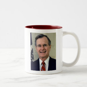 George H. W. Bush 41 Zweifarbige Tasse