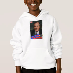 George H.W. Bush Baseballkarte Hoodie