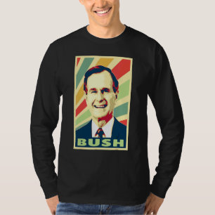 George H W Bush Vintage-Farben T-Shirt