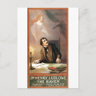 George Hazelton's The Raven (Edgar Allan Poe) 1908 Postkarte
